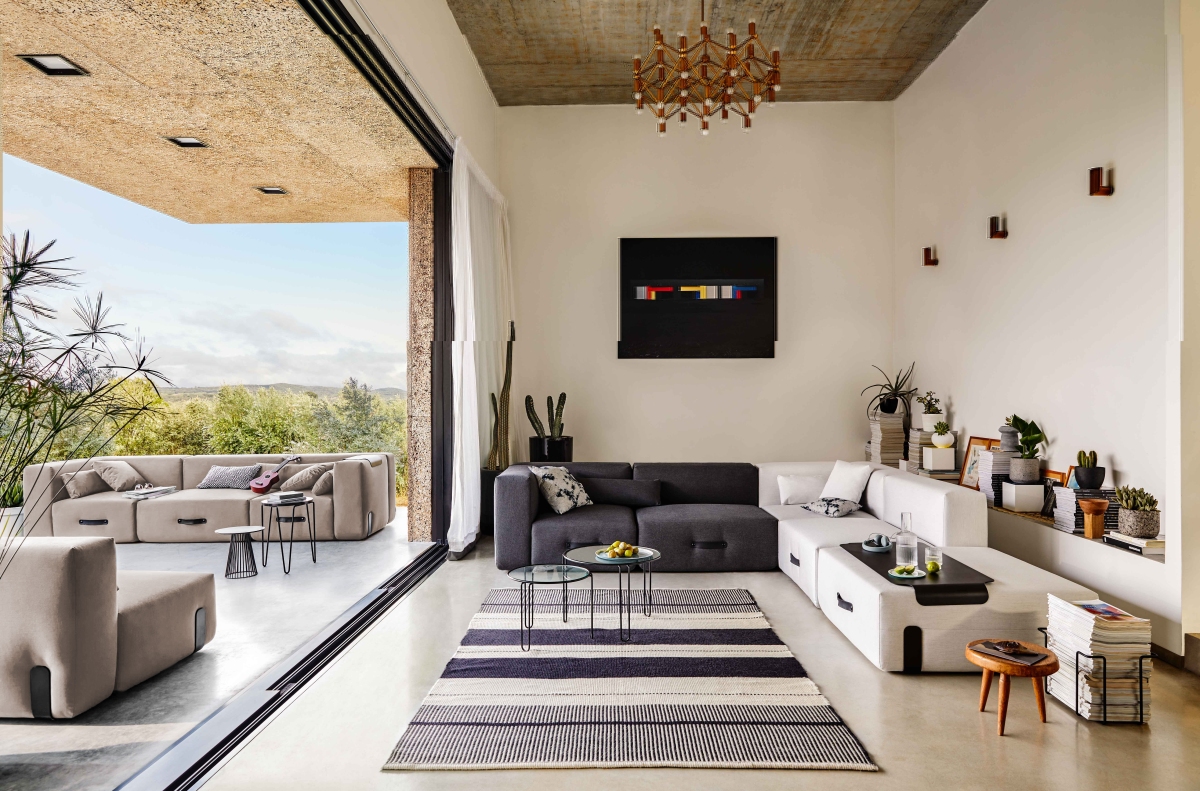 sofa modułowa w aranżacji - miami
