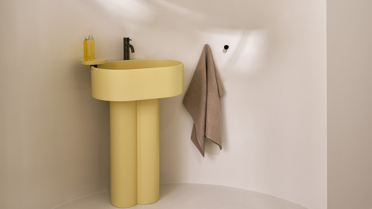 ceramika cielo żółta umywalka ceramiczna